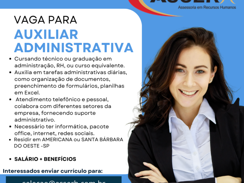 AUXILIAR ADMINISTRATIVA